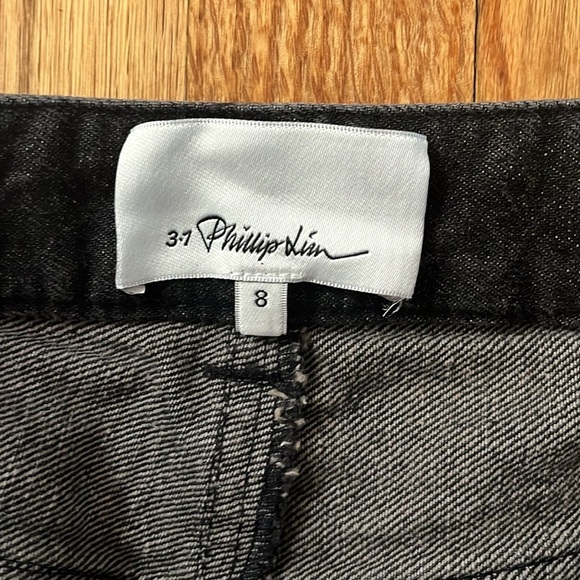 3.1 PHILLIP LIM High rise zip detail jean size 8 - Picture 3 of 10